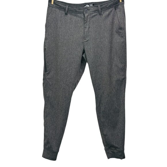 The North Face Men Gray Jogger Pants Stretch Zip Pocket Casual Size 36 - Picture 2 of 11